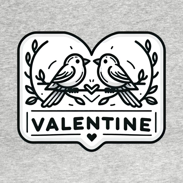 couple bird in love valentine by Dracoola